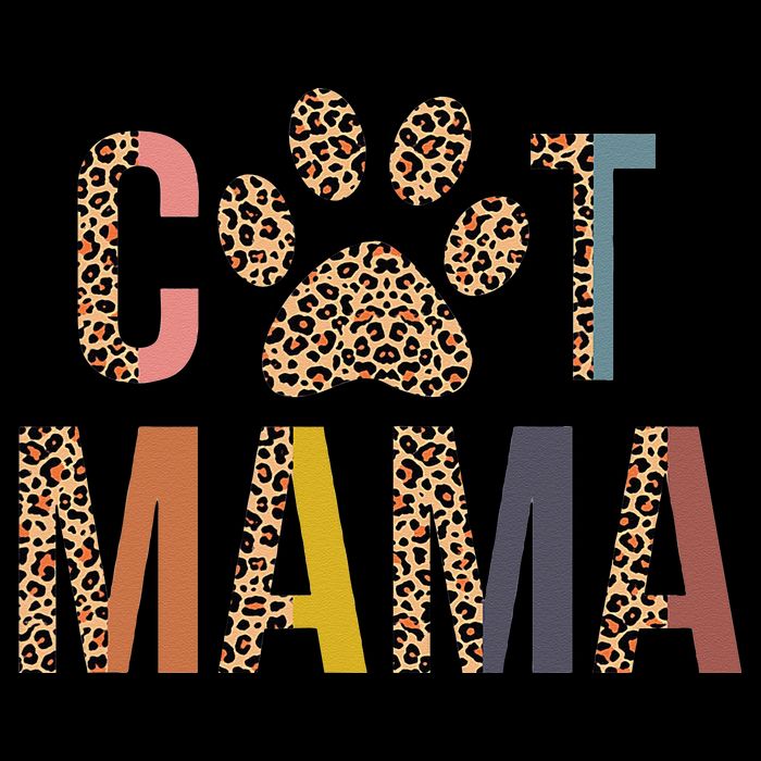 Cat Mama Leopard Mom Pets Kitten Paw Lover Cat Mor Impact Tech Backpack