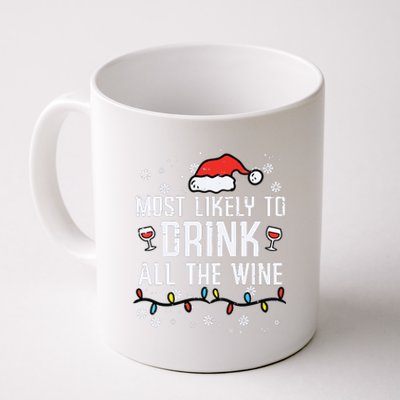 Christmas Most Likely Funny Xmas Family Women Adult Mom Coffee Mug