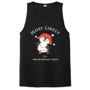 Cute Most Likely To Spread Holiday Cheer Christmas Meaningful Gift PosiCharge Competitor Tank