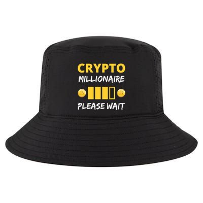 Cryptocurrency Millionaire Loading Please Wait Funny Cool Comfort Performance Bucket Hat
