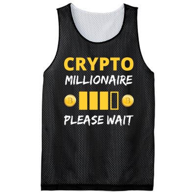 Cryptocurrency Millionaire Loading Please Wait Funny Mesh Reversible Basketball Jersey Tank