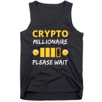 Cryptocurrency Millionaire Loading Please Wait Funny Tank Top