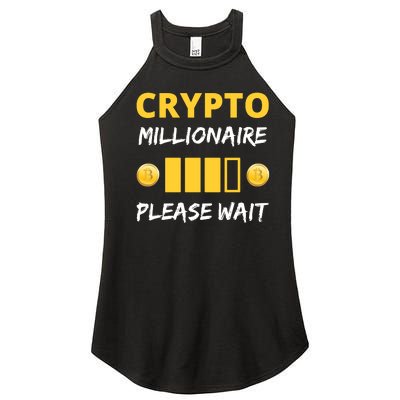 Cryptocurrency Millionaire Loading Please Wait Funny Women’s Perfect Tri Rocker Tank