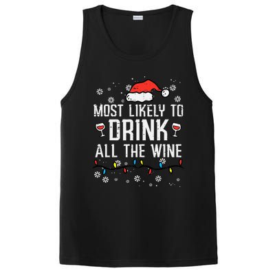 Christmas Most Likely Funny Xmas Family Women Adult Mom PosiCharge Competitor Tank