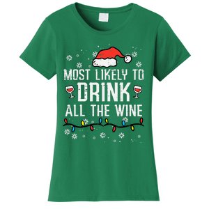 Christmas Most Likely Funny Xmas Family Women Adult Mom Women's T-Shirt