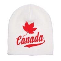 Canadian Maple Leaf Country Canada Short Acrylic Beanie