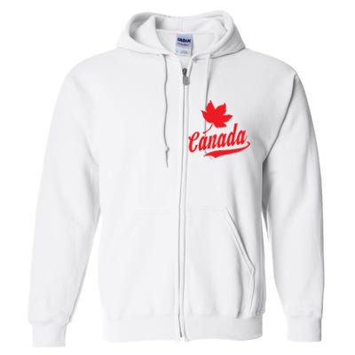 Canadian Maple Leaf Country Canada Full Zip Hoodie