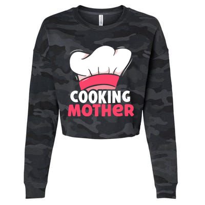 Cooking Mother Lover Hobby Cook Cooks Mom Mommy Mama Cute Gift Cropped Pullover Crew