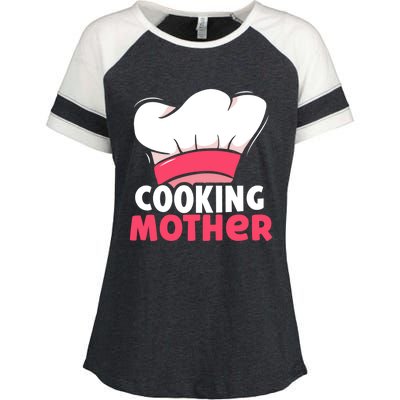 Cooking Mother Lover Hobby Cook Cooks Mom Mommy Mama Cute Gift Enza Ladies Jersey Colorblock Tee