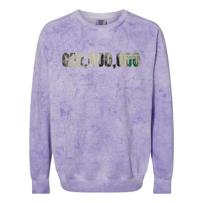 CEO Money Logo Colorblast Crewneck Sweatshirt