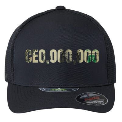 CEO Money Logo Flexfit Unipanel Trucker Cap