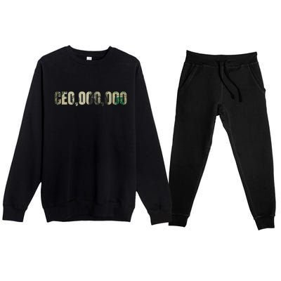 CEO Money Logo Premium Crewneck Sweatsuit Set