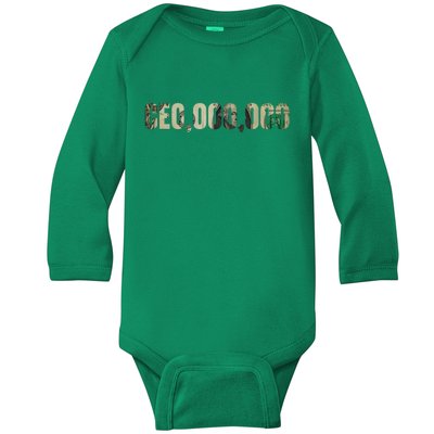 CEO Money Logo Baby Long Sleeve Bodysuit