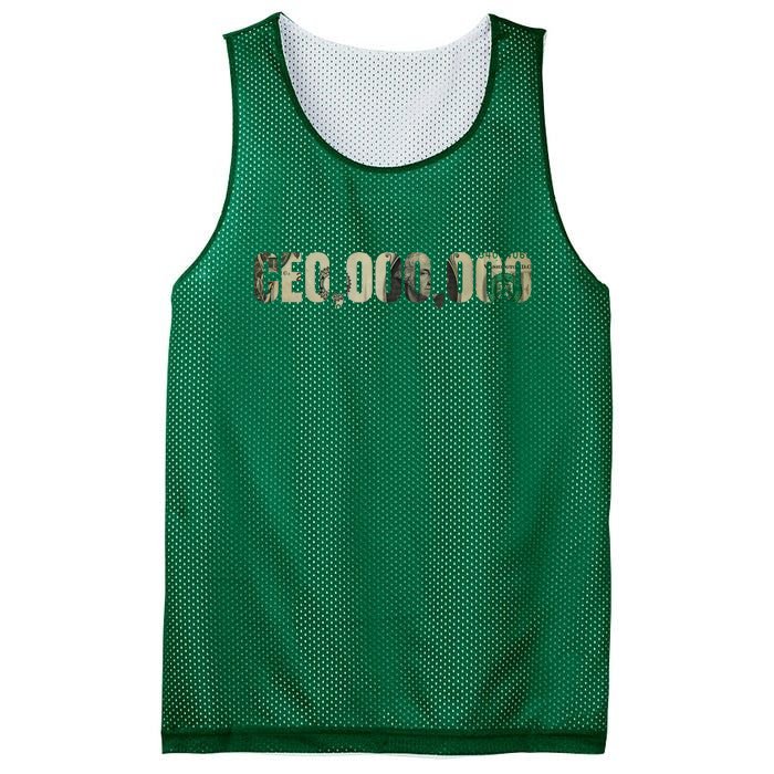 CEO Money Logo Mesh Reversible Basketball Jersey Tank