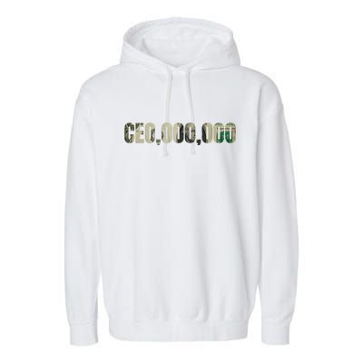 CEO Money Logo Garment-Dyed Fleece Hoodie