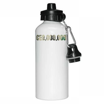 CEO Money Logo Aluminum Water Bottle