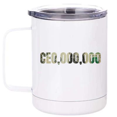 CEO Money Logo 12 oz Stainless Steel Tumbler Cup