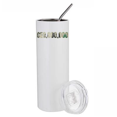 CEO Money Logo Stainless Steel Tumbler