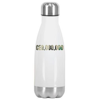 CEO Money Logo Stainless Steel Insulated Water Bottle