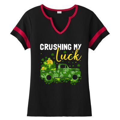 Crushing My Luck Ladies Halftime Notch Neck Tee