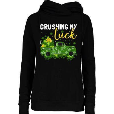 Crushing My Luck Womens Funnel Neck Pullover Hood