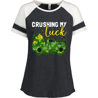 Crushing My Luck Enza Ladies Jersey Colorblock Tee