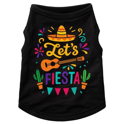 Cinco Mayo Lets Fiesta Girl Mexican Funny Squad Doggie Tank