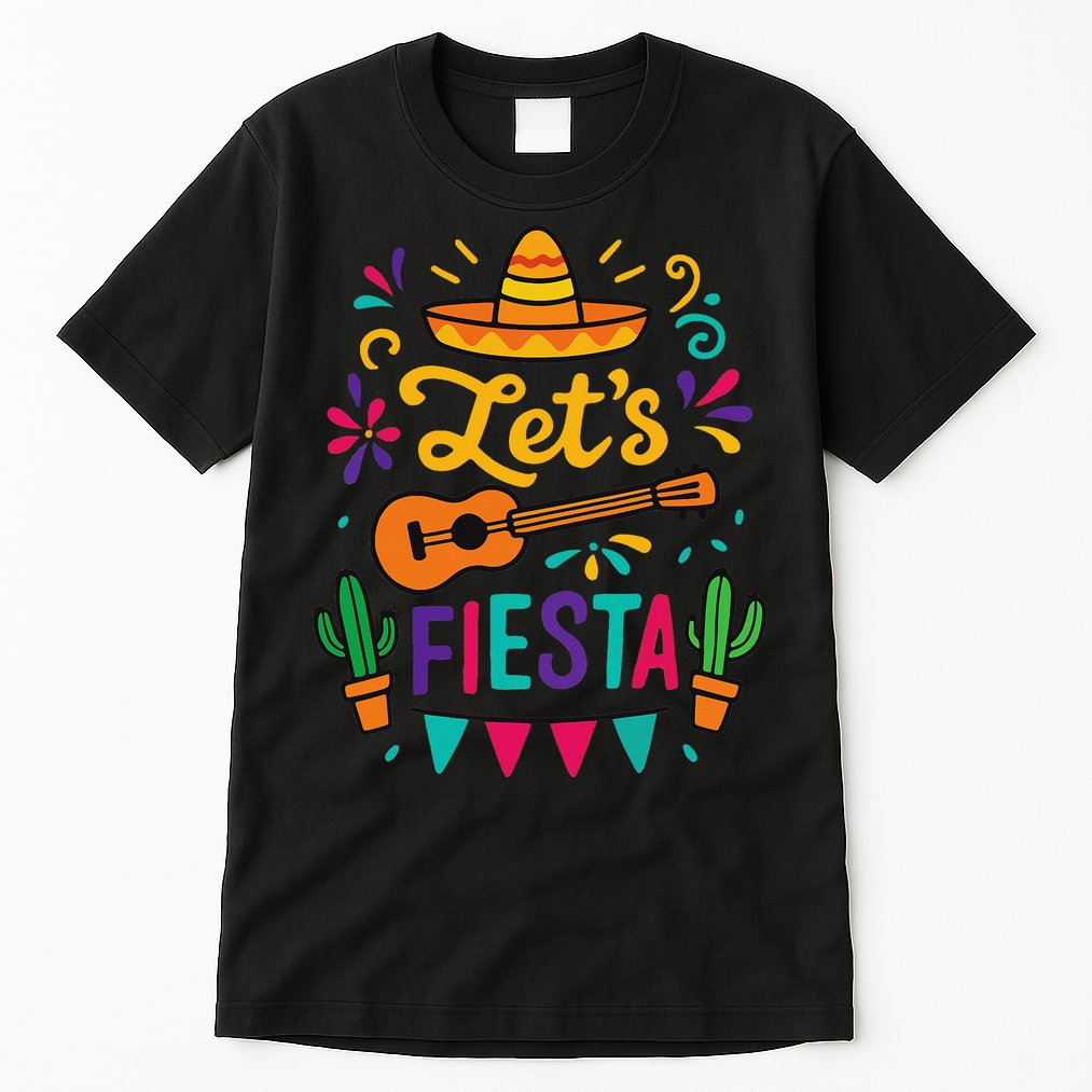 Cinco Mayo Lets Fiesta Girl Mexican Funny Squad Tall T-Shirt