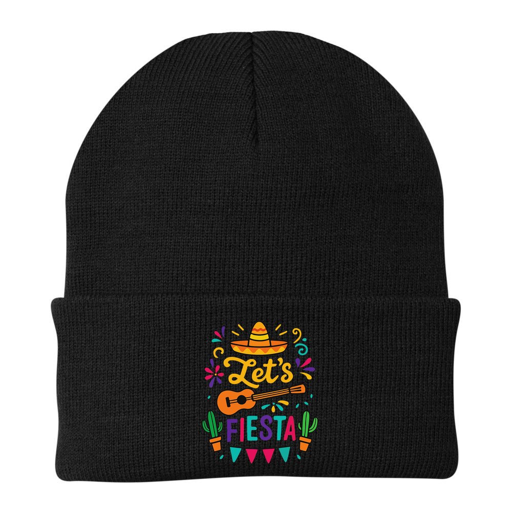 Cinco Mayo Lets Fiesta Girl Mexican Funny Squad Beanie