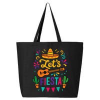 Cinco Mayo Lets Fiesta Girl Mexican Funny Squad 25L Jumbo Tote