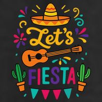 Cinco Mayo Lets Fiesta Girl Mexican Funny Squad 25L Jumbo Tote