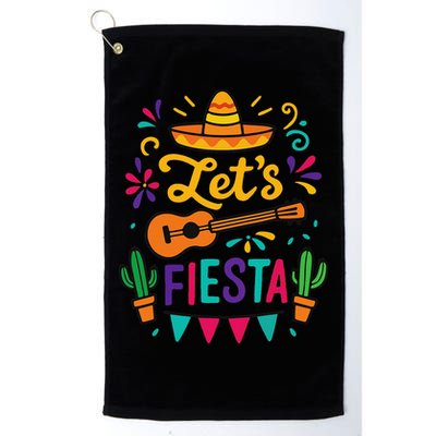 Cinco Mayo Lets Fiesta Girl Mexican Funny Squad Golf Towel