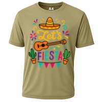 Cinco Mayo Lets Fiesta Girl Mexican Funny Squad Cooling Performance Crew T-Shirt