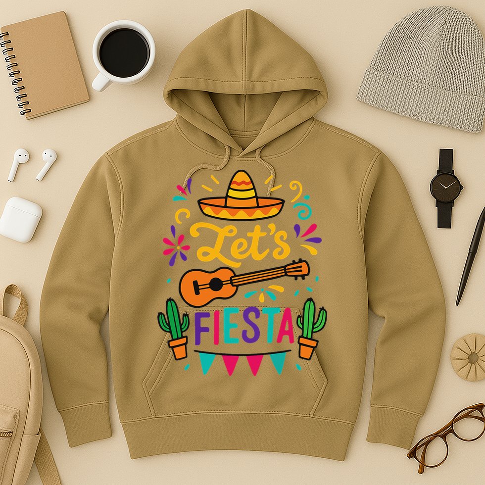 Cinco Mayo Lets Fiesta Girl Mexican Funny Squad Hoodie