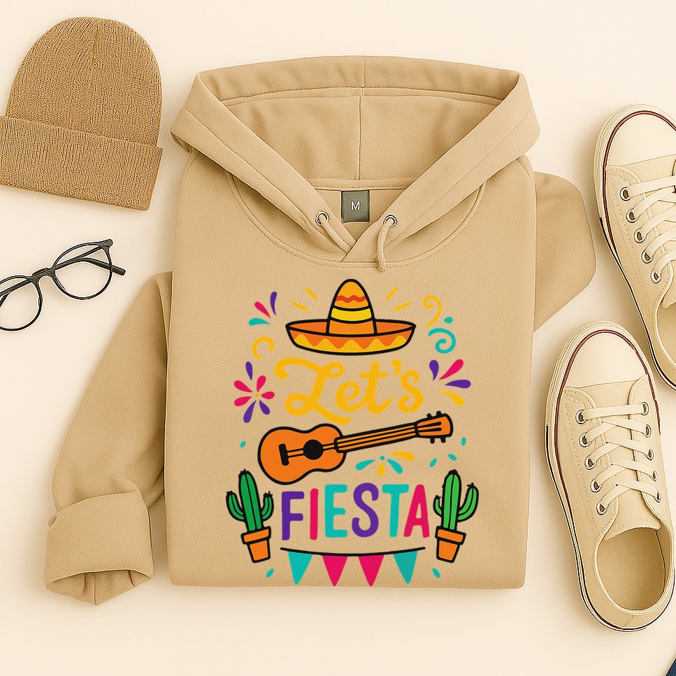 Cinco Mayo Lets Fiesta Girl Mexican Funny Squad Hoodie