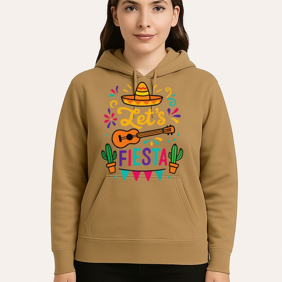 Cinco Mayo Lets Fiesta Girl Mexican Funny Squad Hoodie