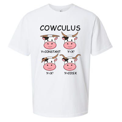 Cowculus Math Lovers Funny Cow Calculus Math Teacher Gift Sueded Cloud Jersey T-Shirt