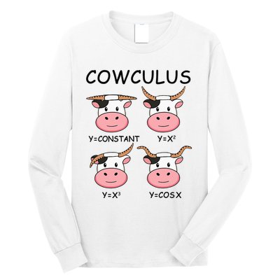 Cowculus Math Lovers Funny Cow Calculus Math Teacher Gift Long Sleeve Shirt