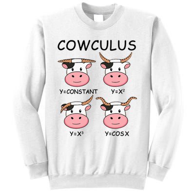 Cowculus Math Lovers Funny Cow Calculus Math Teacher Gift Sweatshirt