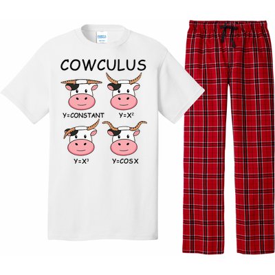 Cowculus Math Lovers Funny Cow Calculus Math Teacher Gift Pajama Set