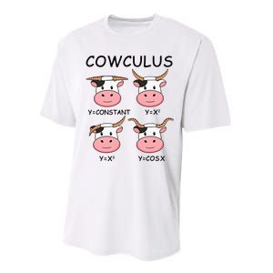 Cowculus Math Lovers Funny Cow Calculus Math Teacher Gift Performance Sprint T-Shirt