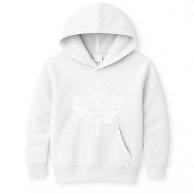 Canada Maple Leaf Vintage Just Once Before I Die Toronto Kids Hoodie