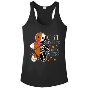 Cut My Life Into Pieces Gingerbread Christmas Ladies PosiCharge Competitor Racerback Tank