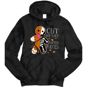 Cut My Life Into Pieces Gingerbread Christmas Tie Dye Hoodie