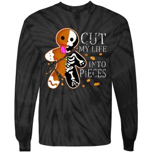 Cut My Life Into Pieces Gingerbread Christmas Tie-Dye Long Sleeve Shirt