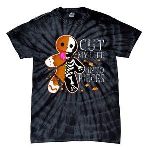 Cut My Life Into Pieces Gingerbread Christmas Tie-Dye T-Shirt