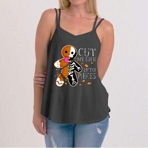 Cut My Life Into Pieces Gingerbread Christmas Women's Strappy Tank