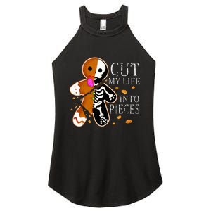 Cut My Life Into Pieces Gingerbread Christmas Women's Perfect Tri Rocker Tank