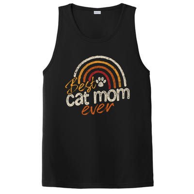 Cat Mom Meaningful Gift Cat Mommy Vintage Best Cat Mom Ever Gift PosiCharge Competitor Tank