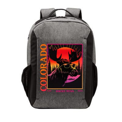 Colorado Mountain Moose Retro Vintage 80s Elk Colorado Vector Backpack